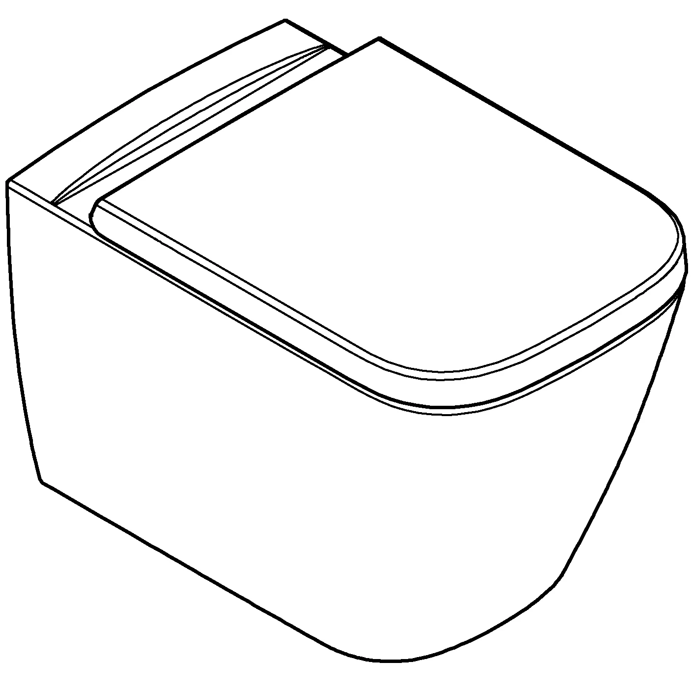 Wand-Tiefspül-WC Set BauEdge Keramik 106740, mit BauEdge Keramik Wand-WC, WC-Sitz mit Deckel Soft Close, alpinweiß Wand-Tiefspül-WC Set BauEdge Keramik 106740, mit BauEdge Keramik Wand-WC, WC-Sitz mit Deckel Soft Close, alpinweiß