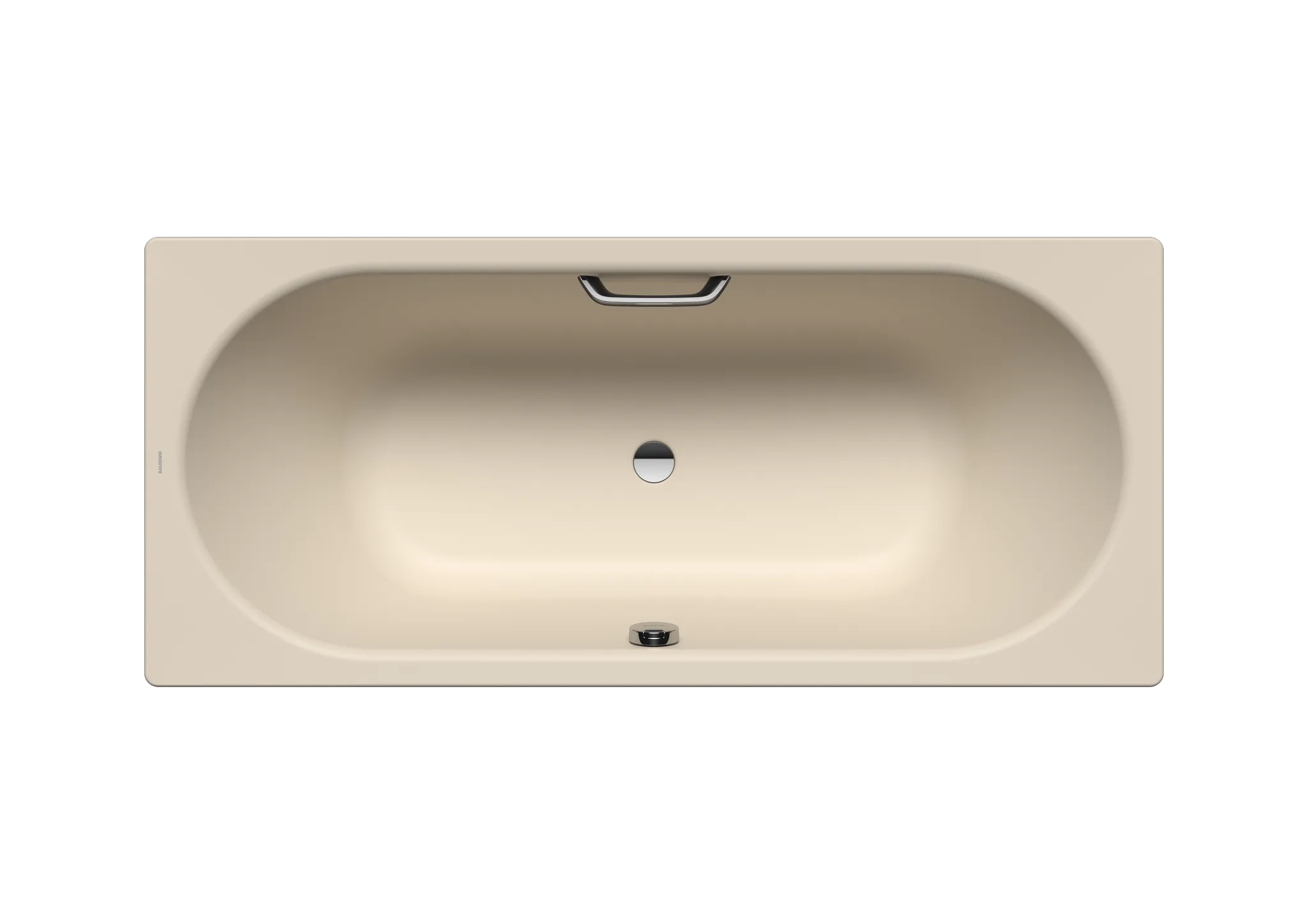 Kaldewei Badewanne „Classic Duo“ rechteck 1600 × 700 mm, mit Grifflochbohrungen in warm beige 20
