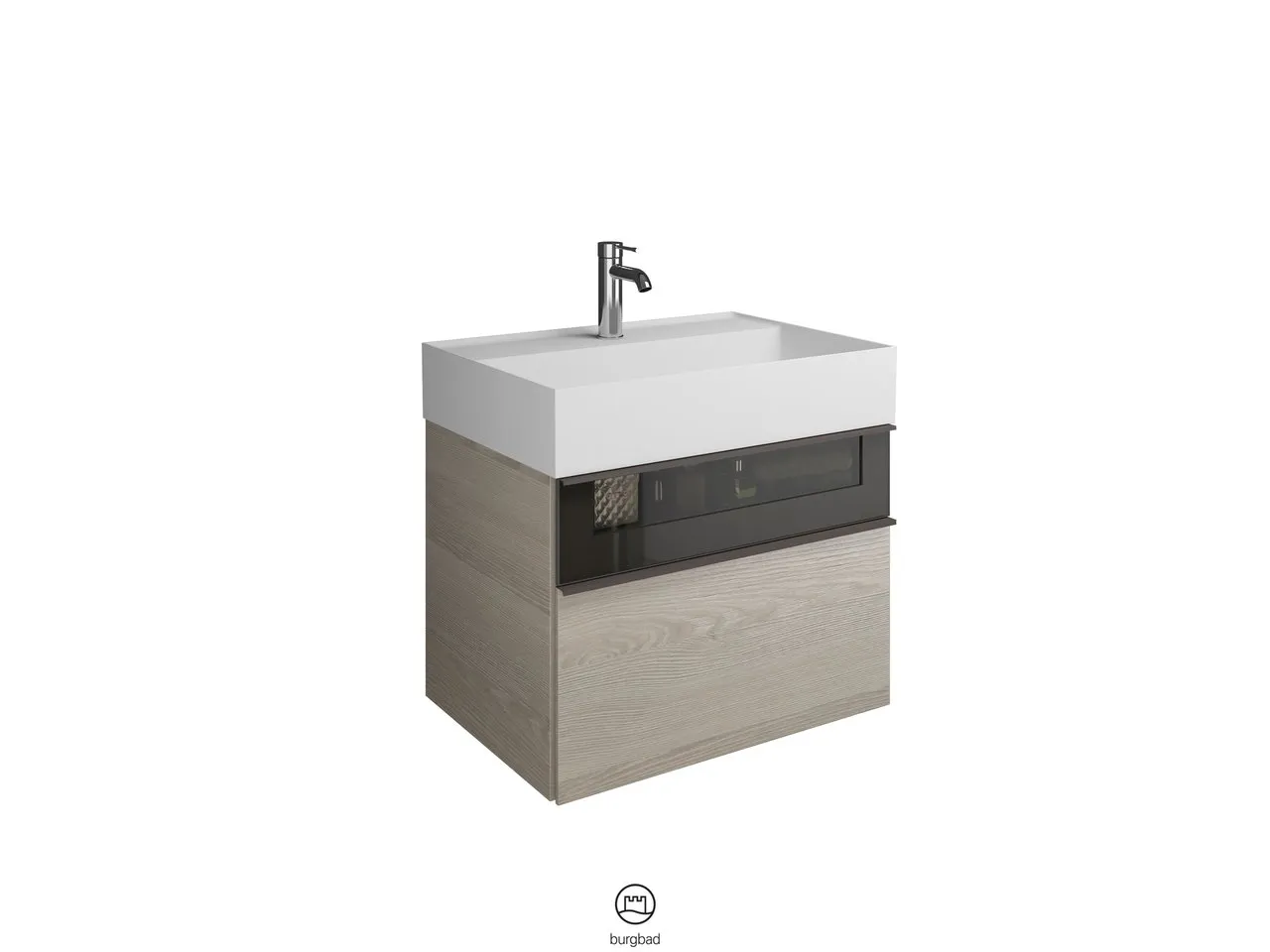 burgbad Badmöbelset „Yumo“ in Tectona Dekor Zimt burgbad Badmöbelset „Yumo“ in Tectona Dekor Zimt