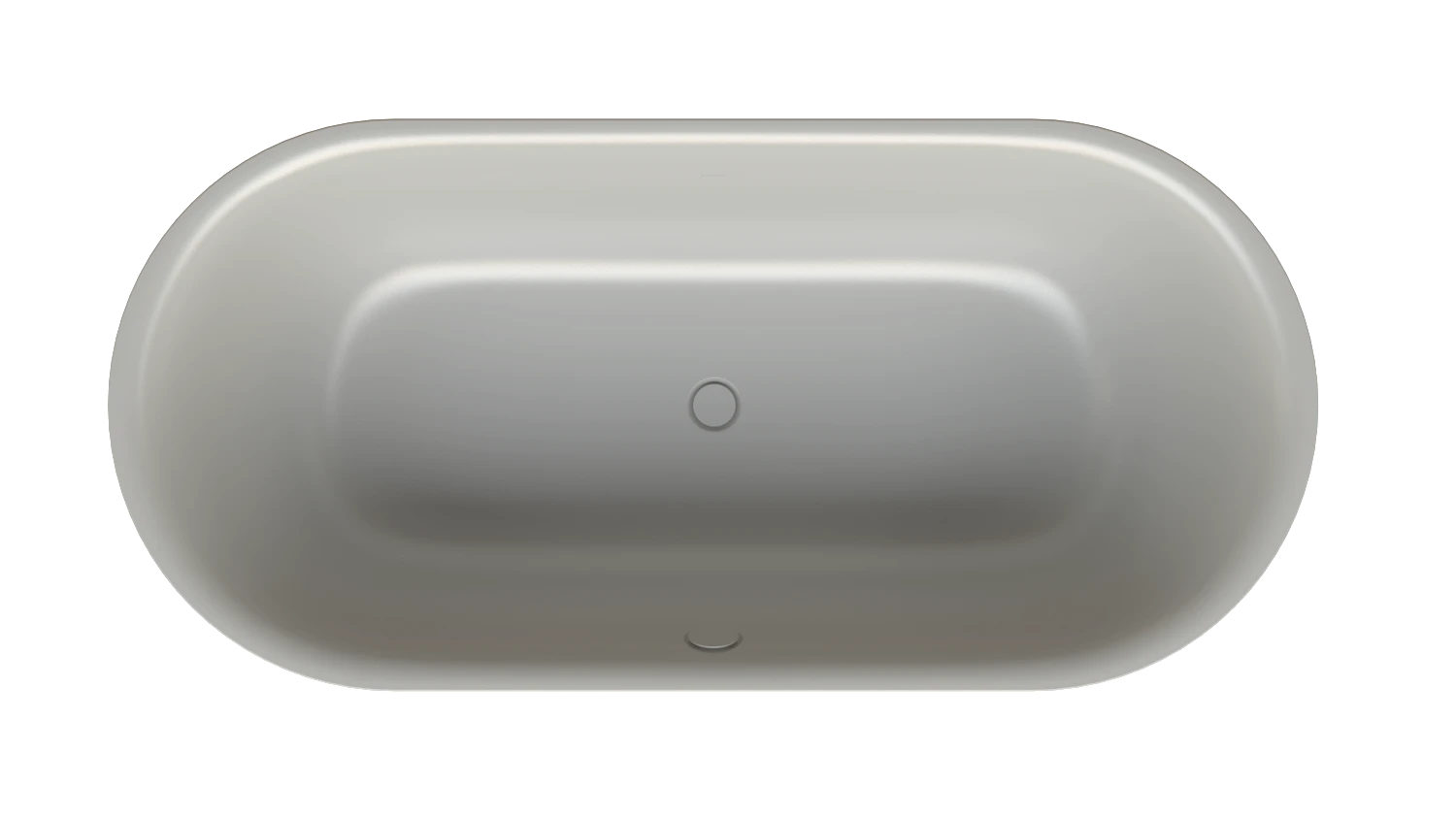 Bette oval Badewanne „BetteLux Oval Silhouette“ 190 × 90 cm in Flanell
