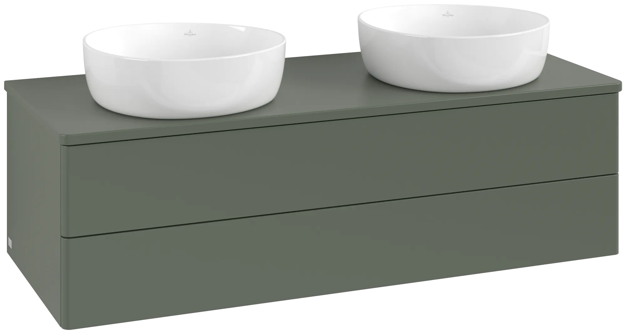Villeroy & Boch Antao Waschbeckenunterschrank L24_1, 1200x360x500mm, Leaf Green Matt Lacquer