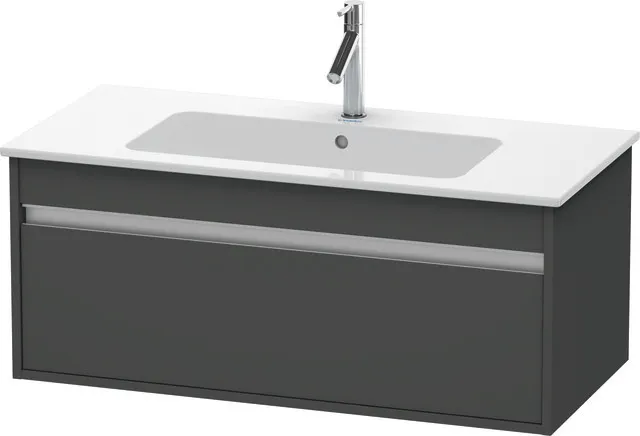 Duravit Waschtischunterschrank wandhängend „Ketho“ 100 × 41 × 47,5 cm Graphit Matt