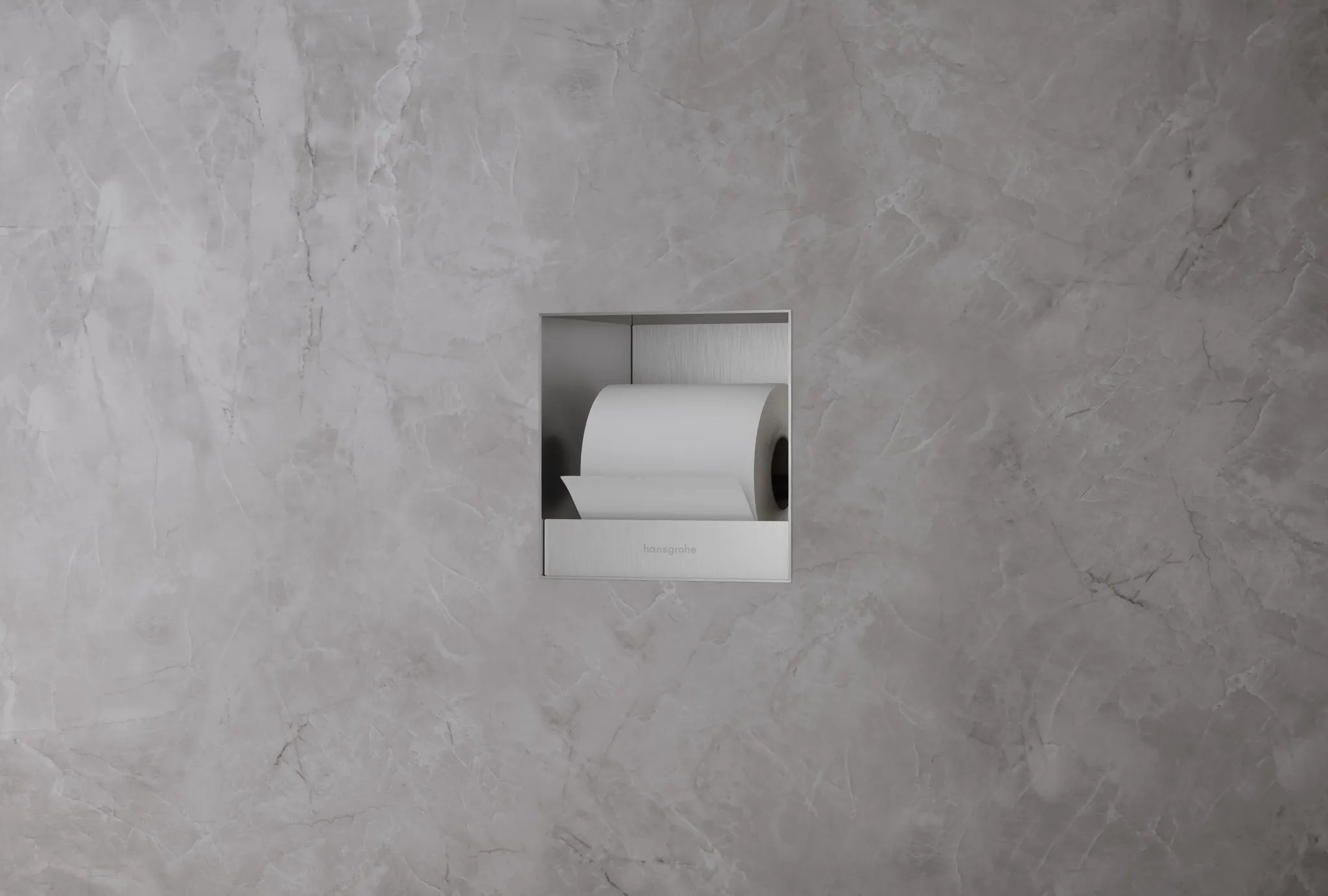 XtraStoris Original Einbau Toilettenpapierhalter 150/150/140 Mattschwarz