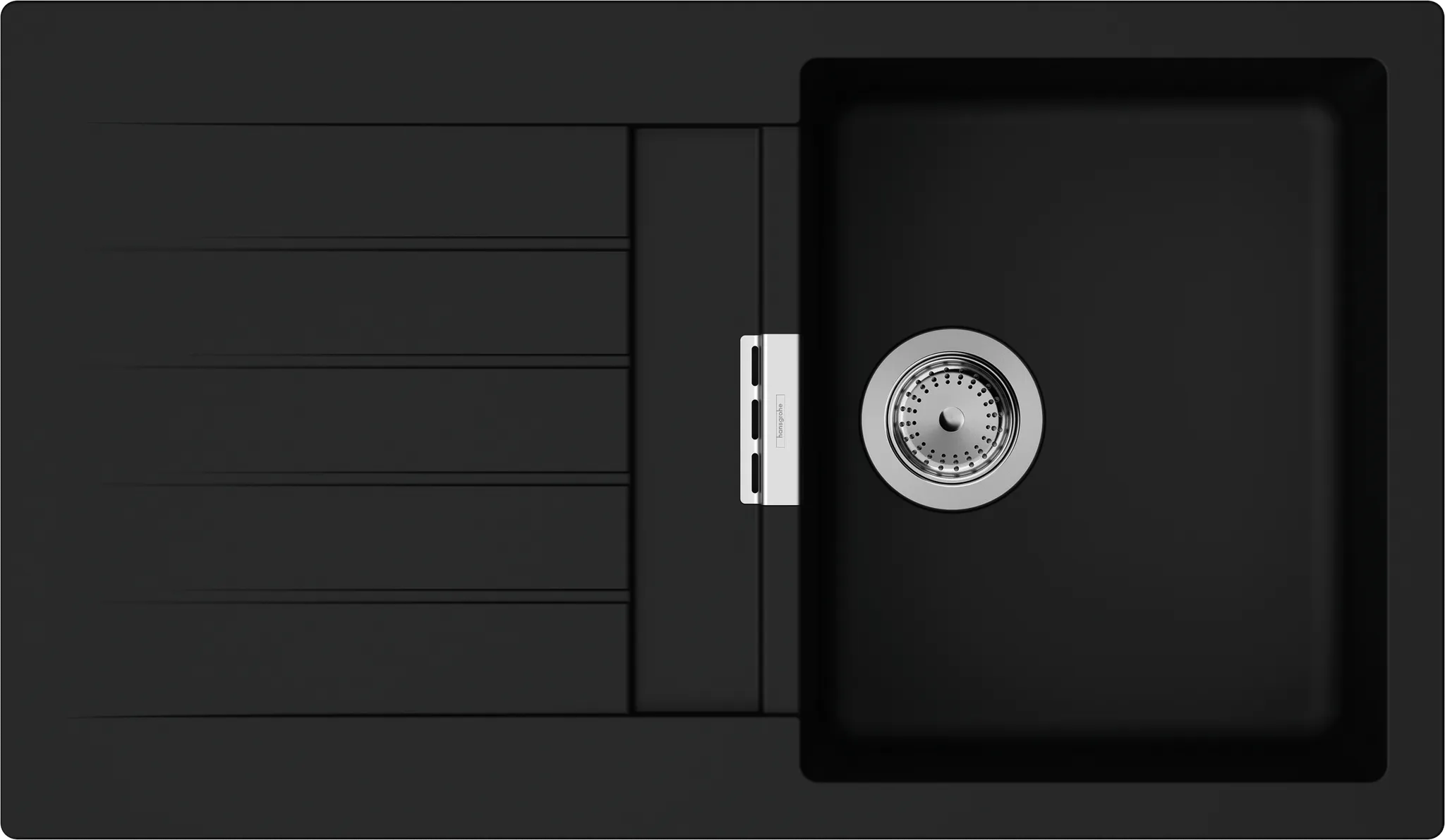 S52 S520-F345 Einbauspüle mit automatischer Ablaufgarnitur Graphitschwarz S52 S520-F345 Einbauspüle mit automatischer Ablaufgarnitur Graphitschwarz