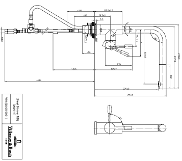 Villeroy & Boch Küchenarmatur „Steel Shower Niederdruck“ Ausladung 232 mm Villeroy & Boch Küchenarmatur „Steel Shower Niederdruck“ Ausladung 232 mm
