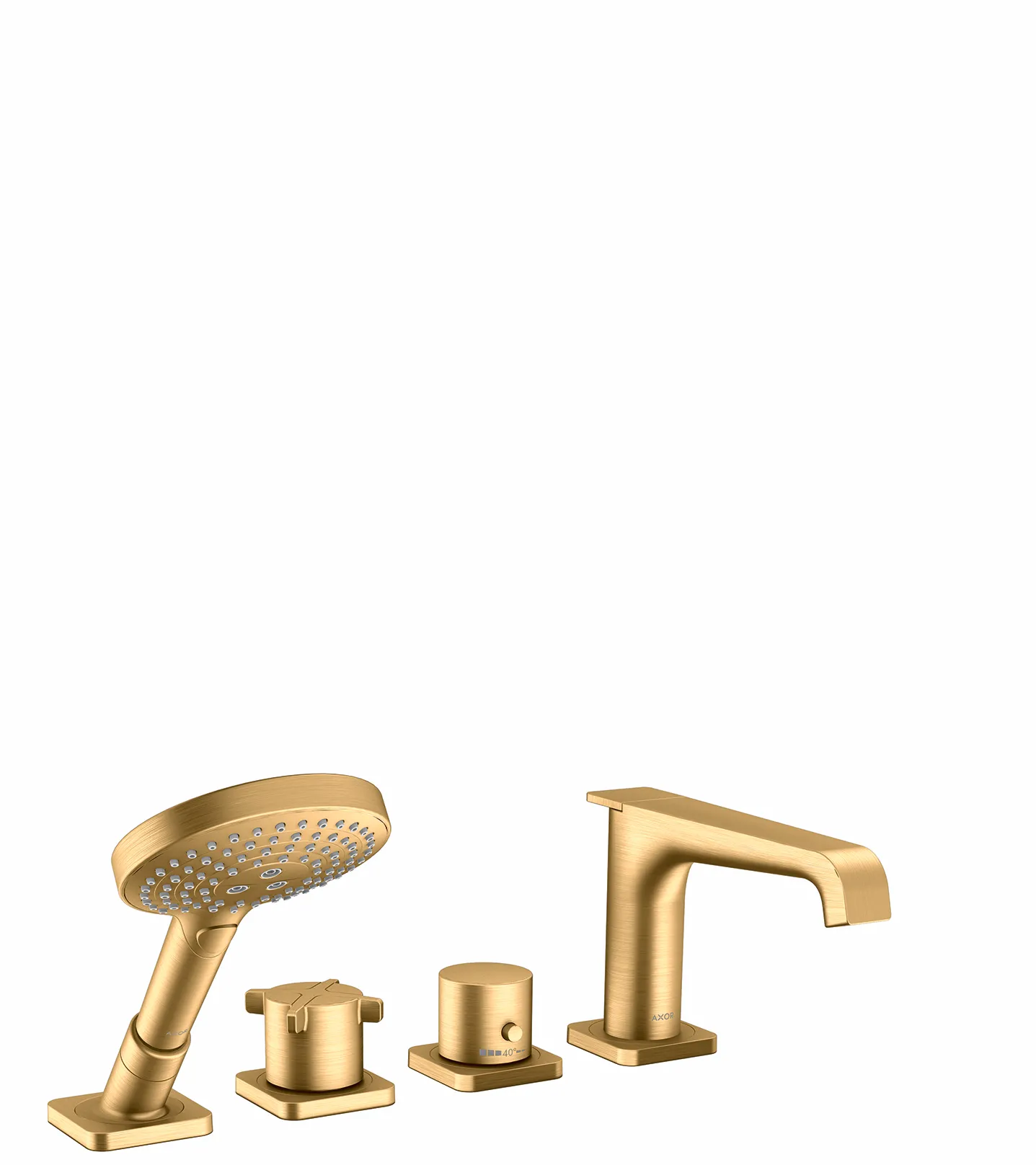 Hansgrohe AXOR Citterio E Mischer mit Thermostat, Brushed Brass