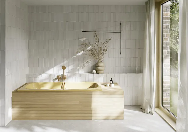 Bette BetteDuett Badewanne, 1700 x 800 mm, Curry, glasierter Titan-Stahl, 2-Sitzer, Einbau, 30 mm Randhöhe