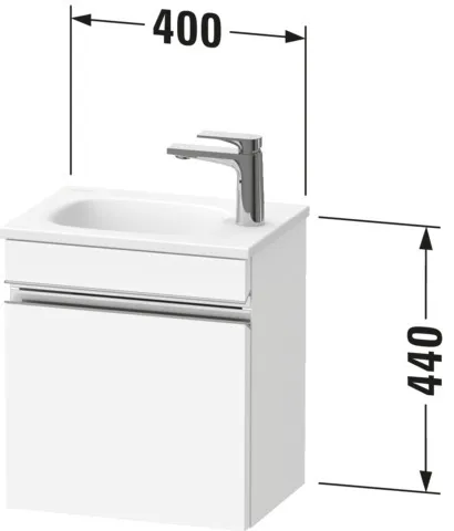 Duravit Waschtischunterschrank „Sivida“ 40 × 44 × 29,5 cm Blassgrün Matt