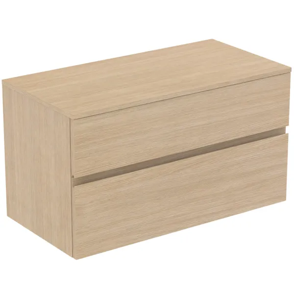 Ideal Standard Waschtischunterschrank „Finesse“ 100,2 × 55,8 × 50,5 cm Eiche weiß Ideal Standard Waschtischunterschrank „Finesse“ 100,2 × 55,8 × 50,5 cm Eiche weiß