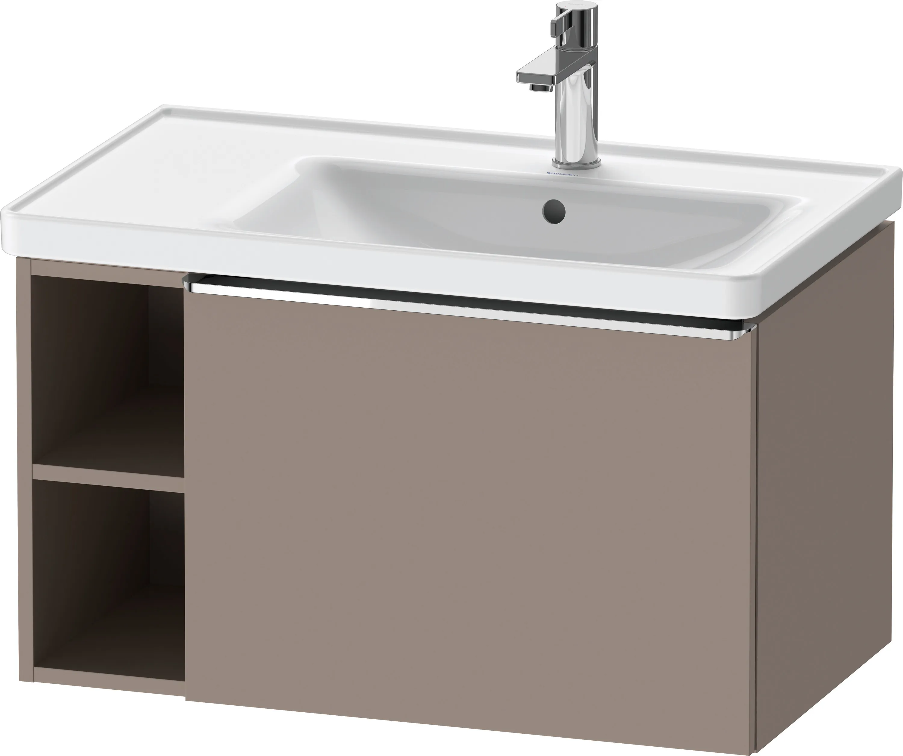Duravit Waschtischunterschrank wandhängend „D-Neo“ 78,4 × 44 × 45,2 cm Basalt Matt