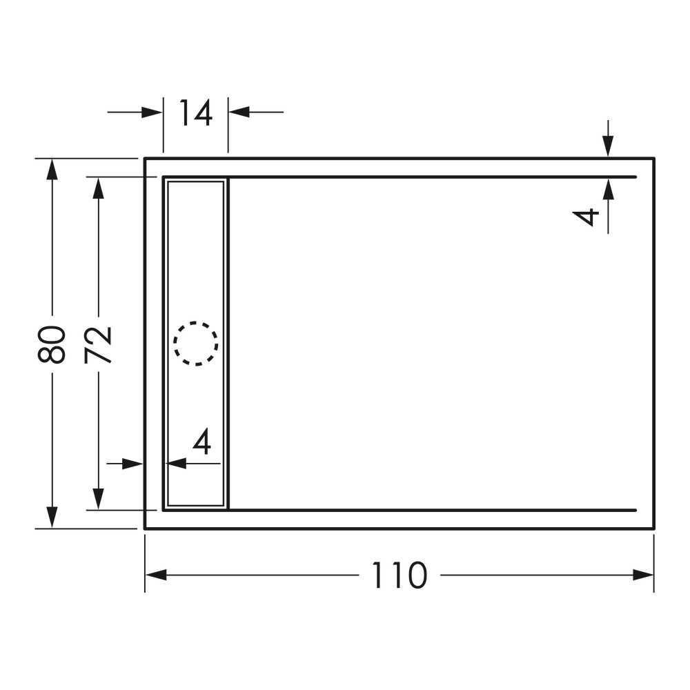 repaBAD rechteck Duschwanne „Zermatt“ 1100 × 800 mm ohne Oberflächenbeschichtung, in Weiß repaBAD rechteck Duschwanne „Zermatt“ 1100 × 800 mm ohne Oberflächenbeschichtung, in Weiß