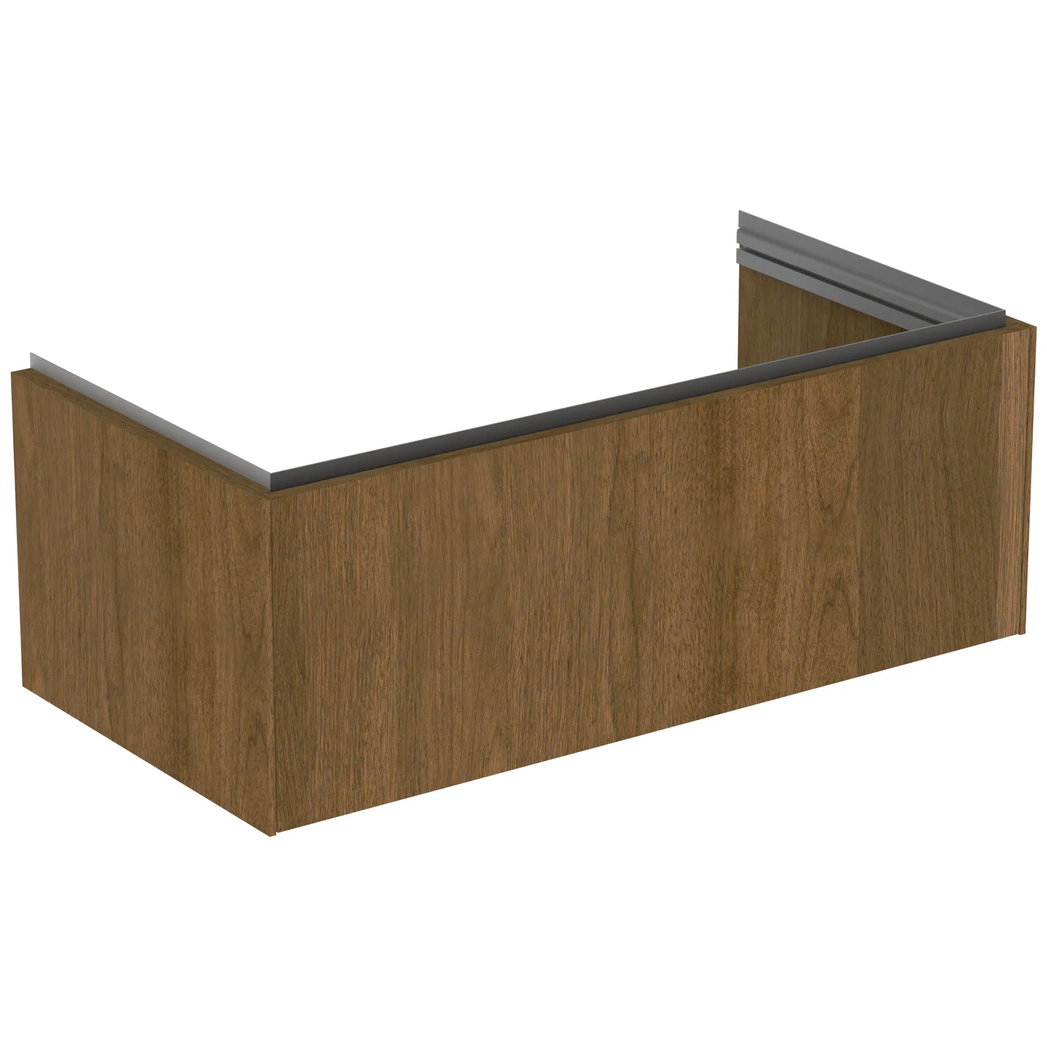 Ideal Standard Waschtischunterschrank „Conca“ 100 × 37 × 50,5 cm Walnuss dunkel Furnier
