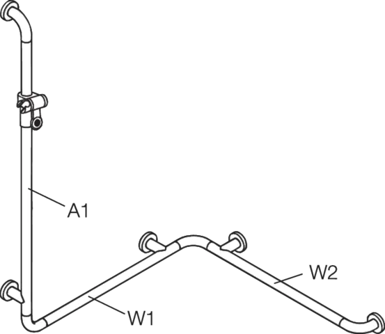 HEWI Haltegriff „Serie 801“ in / / HEWI Haltegriff „Serie 801“ in / /
