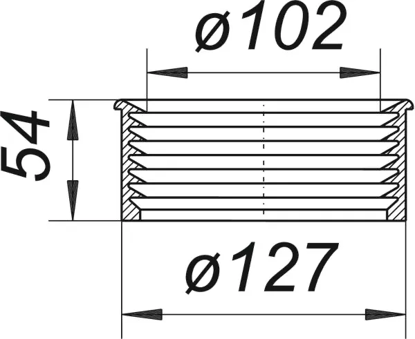 Lippendichtung zu HT/SML-Rohrverbinder, DN 100