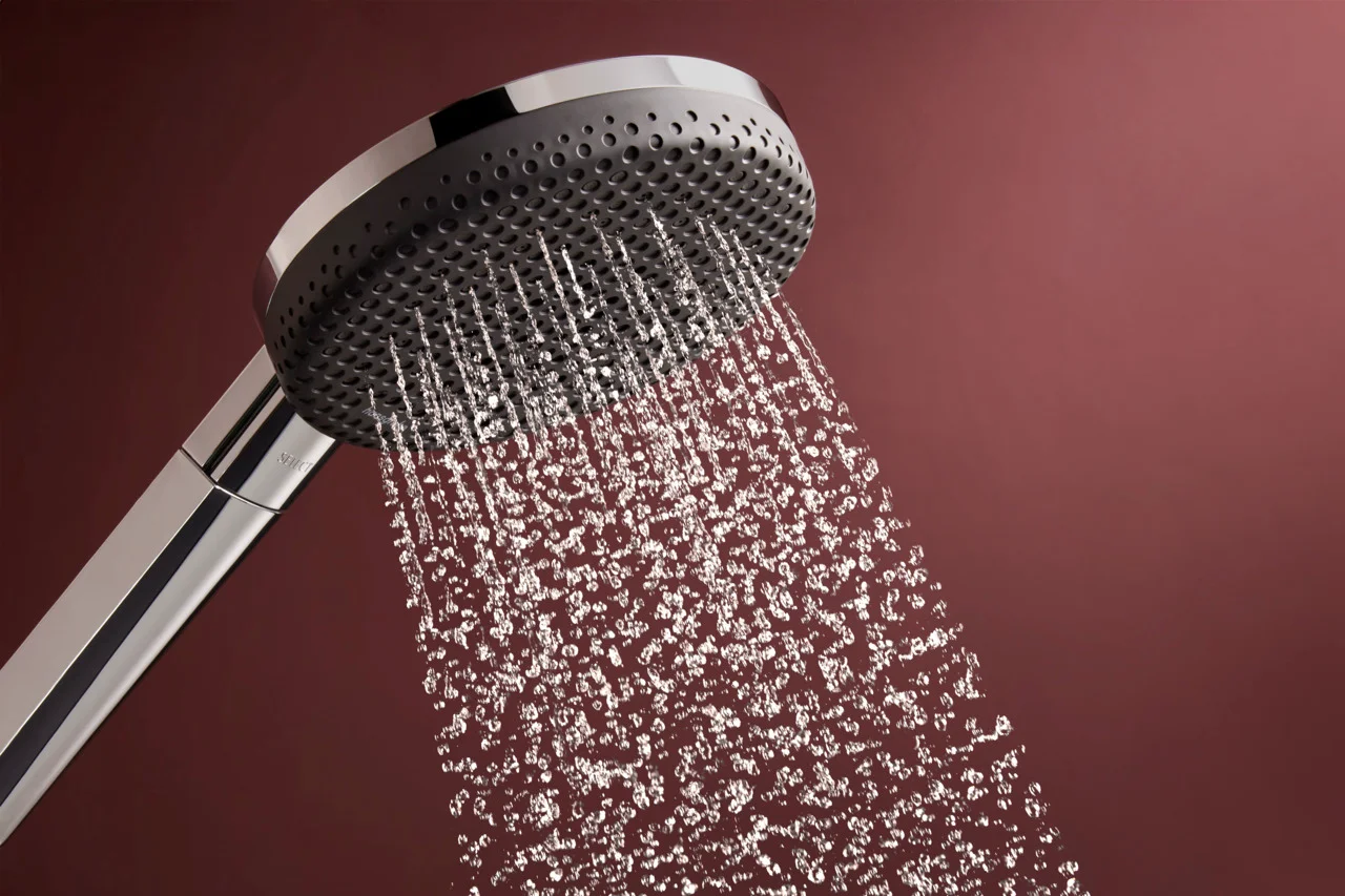 Hansgrohe Handbrause Raindance Alive Select S, Chrom, 125 mm Brausekopfgröße, 3 Strahlarten, QuickClean, Durchflussregler 12 l/min
