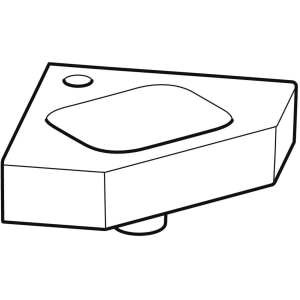 Wandwaschtisch „iCon XS“ 46 × 33 cm Wandwaschtisch „iCon XS“ 46 × 33 cm