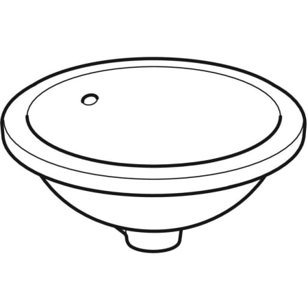 Unterbauwaschtisch „Variform“, rund ⌀ 40,5 × 18 cm 