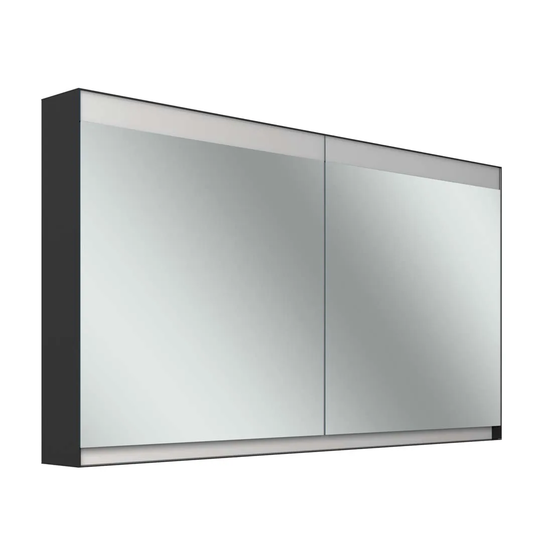 Schneider Spiegelschrank „FILO HCL“ 1395 × 759 × 147 mm in schwarz matt