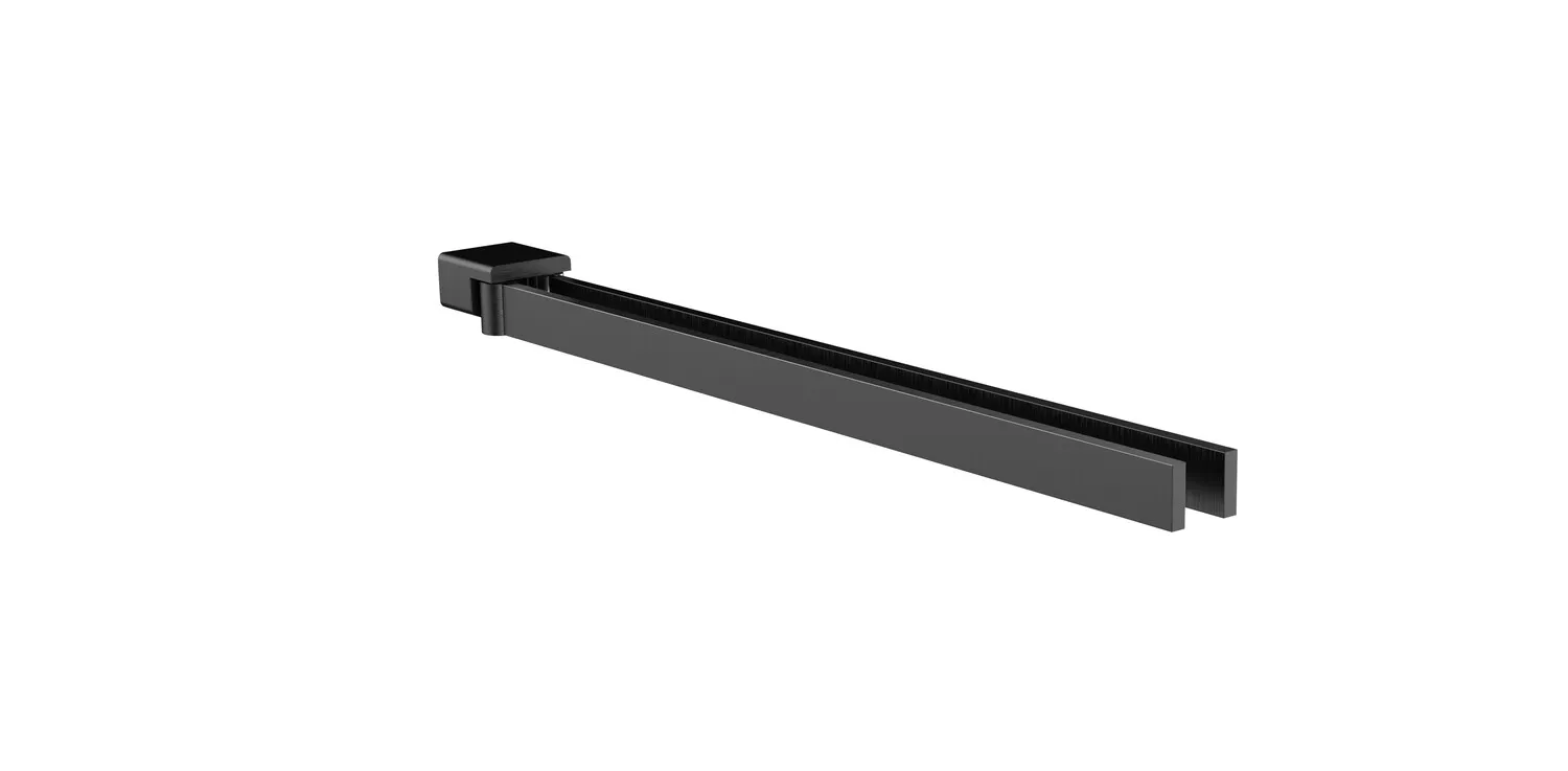 loft Handtuchhalter schwenkbar2-armig, 410mm, schwarz/chrom