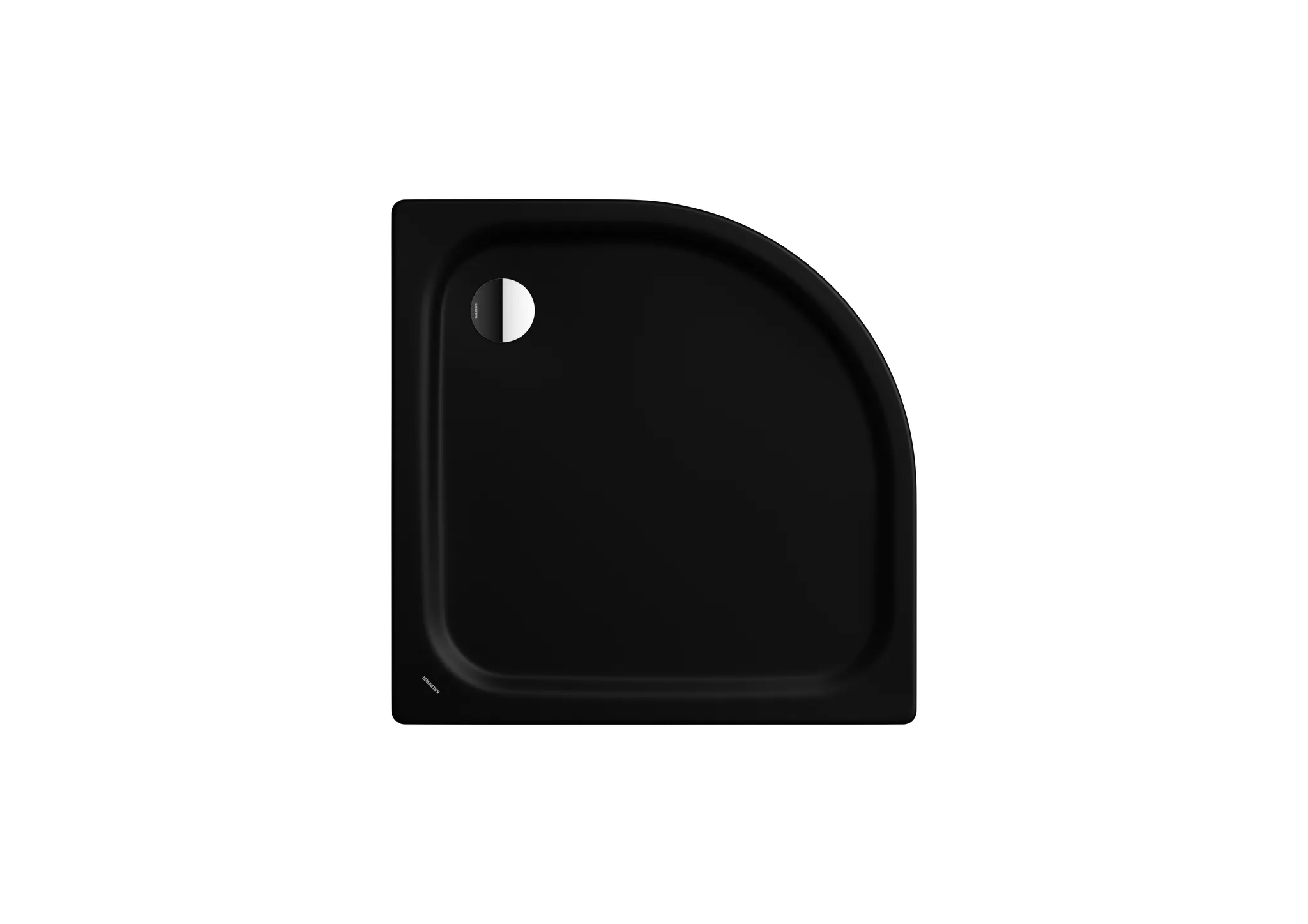 Kaldewei viertelkreis Duschwanne „Zirkon“ 80 × 100 cm in schwarz matt Kaldewei viertelkreis Duschwanne „Zirkon“ 80 × 100 cm in schwarz matt