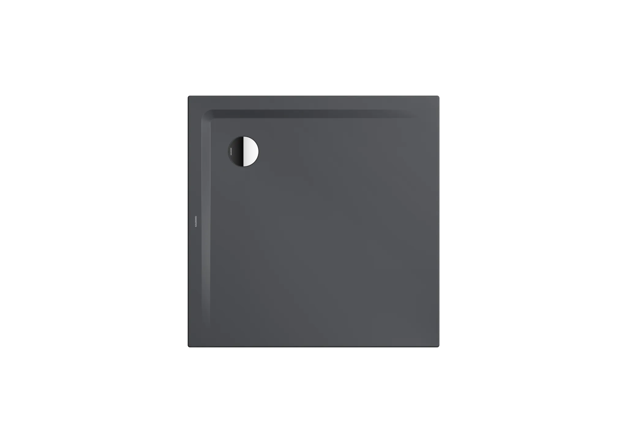 Kaldewei Duschwanne „Superplan“ 120 × 120 cm ohne Oberflächenbeschichtung, mit Antislip Secure Plus, in cool grey 80