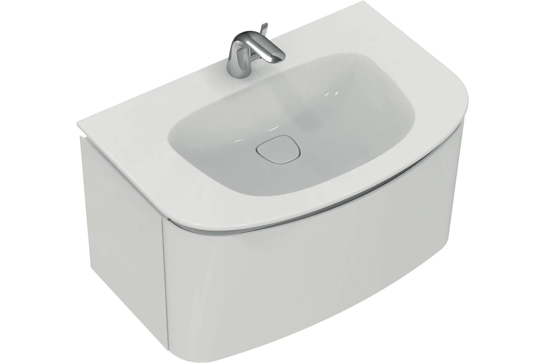 Ideal Standard Schubladenfront Dea TV603S2, Hochglanz hellgrau lackiert Ideal Standard Schubladenfront Dea TV603S2, Hochglanz hellgrau lackiert