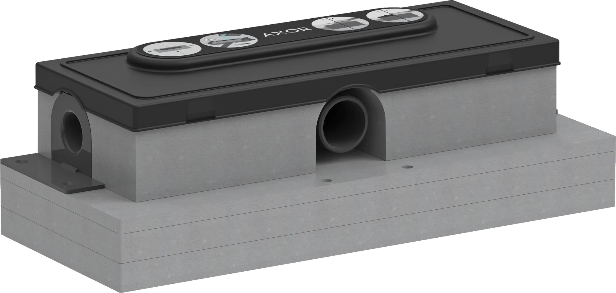 AXOR uBox universal Grundkörper Duschrinne Ablaufgehäuse für flache Installation AXOR uBox universal Grundkörper Duschrinne Ablaufgehäuse für flache Installation