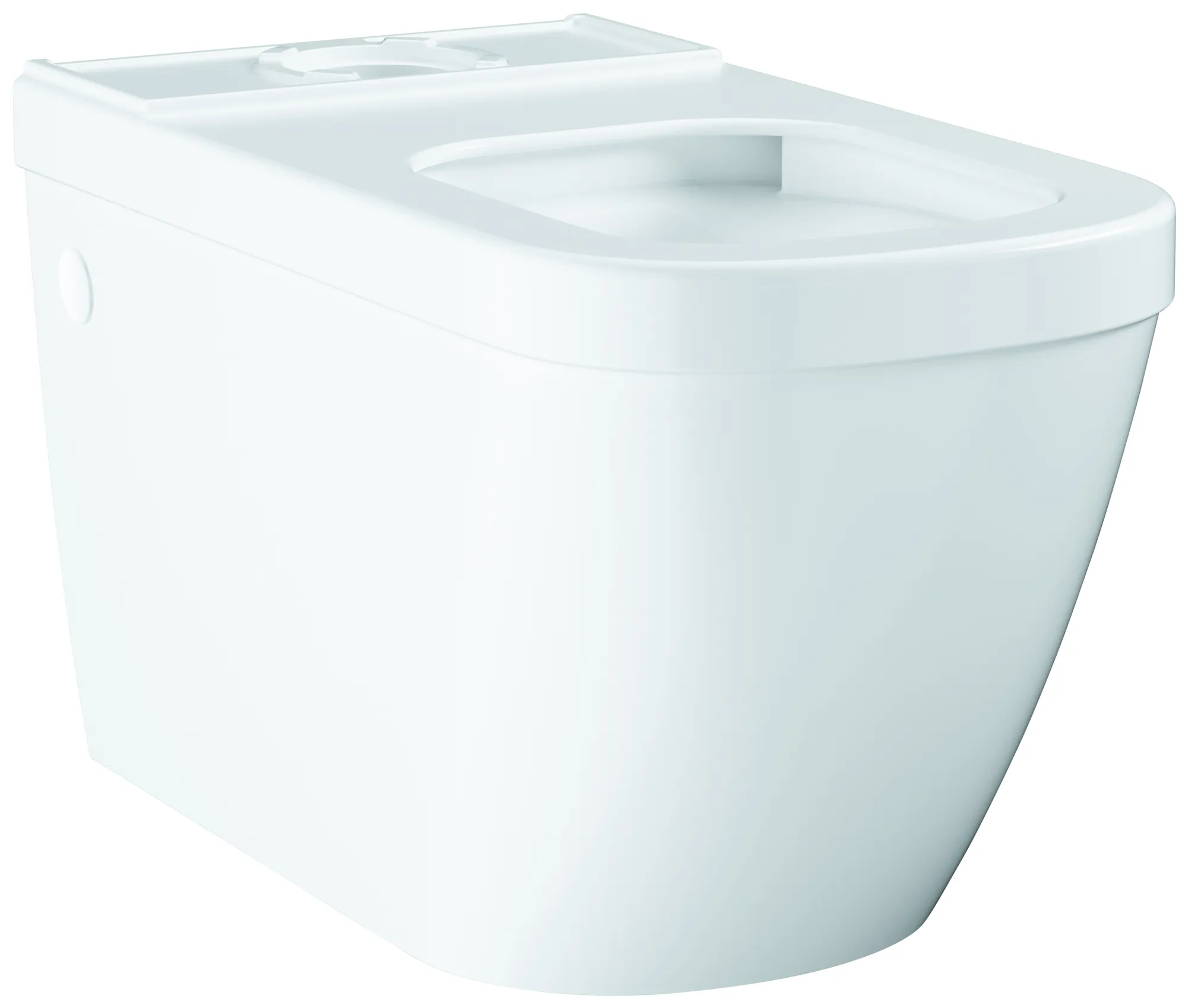 Stand-Tiefspül-WC Euro Keramik 39338, Abgang universal, spülrandlos, ohne Spülkasten, aus Sanitärkeramik, alpinweiß Stand-Tiefspül-WC Euro Keramik 39338, Abgang universal, spülrandlos, ohne Spülkasten, aus Sanitärkeramik, alpinweiß