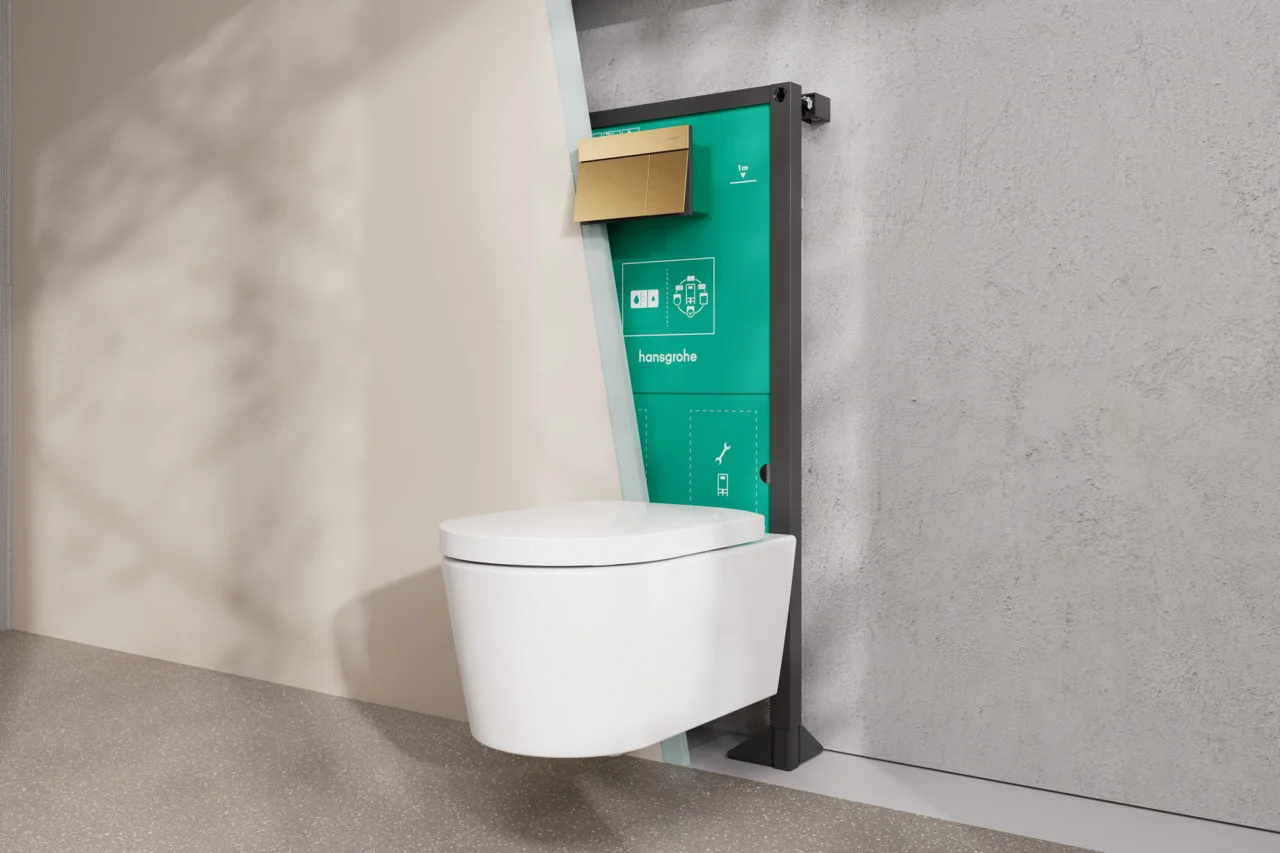 Hansgrohe EluPura S Wand-WC in Weiß, 540 mm, randlos mit AquaFall Flush und SmartClean-Oberfläche Hansgrohe EluPura S Wand-WC in Weiß, 540 mm, randlos mit AquaFall Flush und SmartClean-Oberfläche
