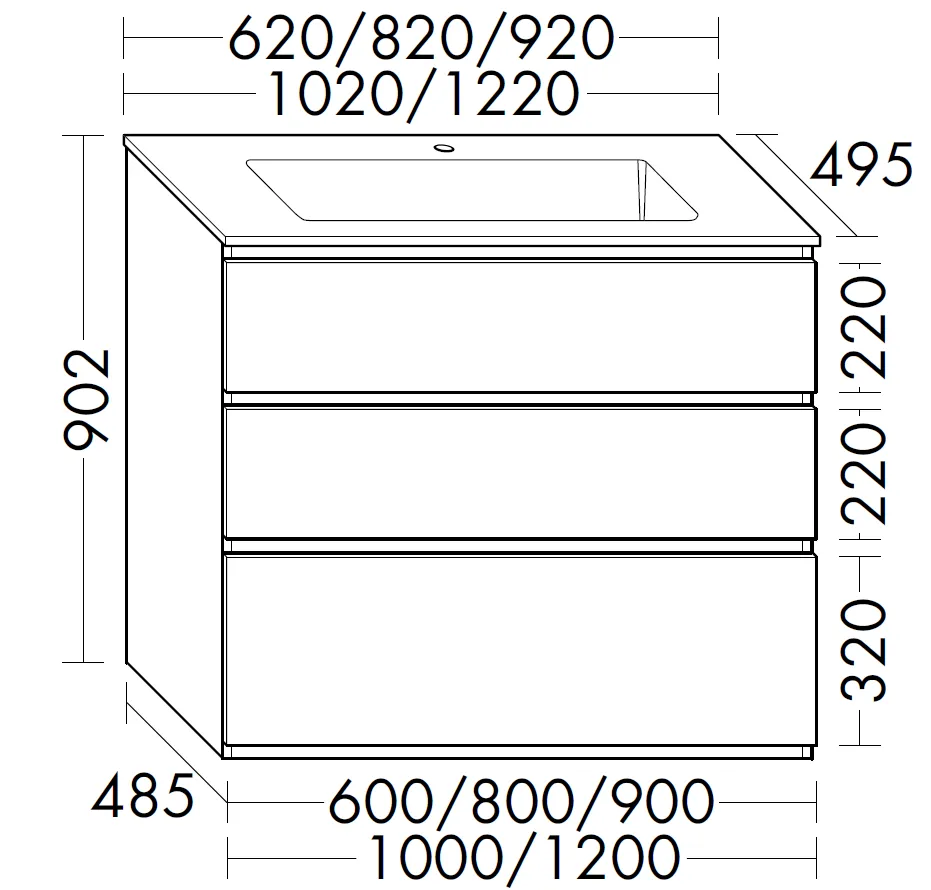 burgbad Badmöbelset „Lin20“ 66 × 94,2 cm in Weiß Matt mit Laserkante burgbad Badmöbelset „Lin20“ 66 × 94,2 cm in Weiß Matt mit Laserkante