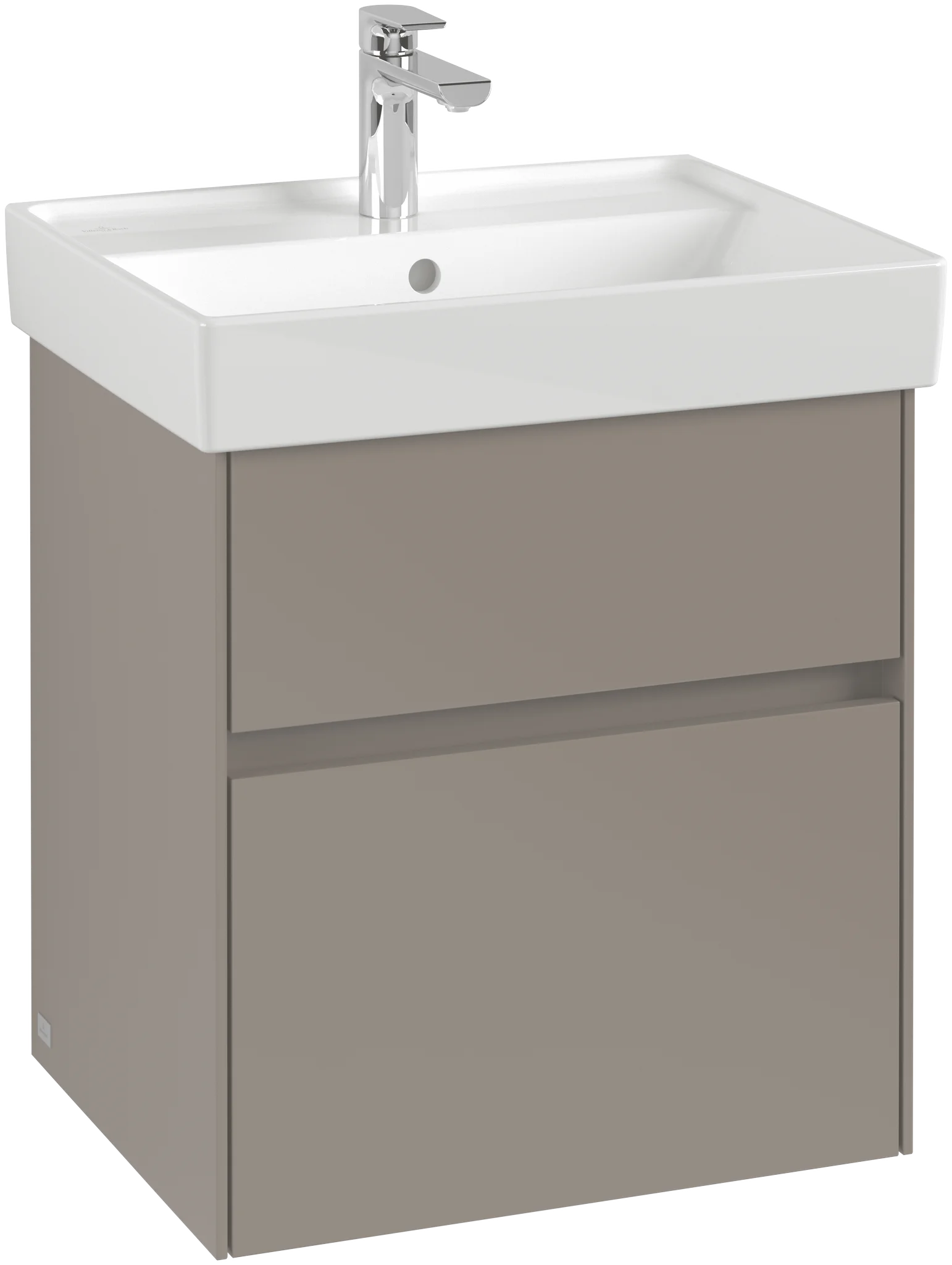 Villeroy & Boch Waschbeckenunterschrank Collaro C00700 Arizona Oak, 510x414 mm, Höhe 546 mm, mit SoftClosing und integrierten Aluminiumgriffen