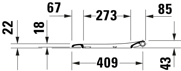 Duravit Univ.WC-Sitz D-shaped Tief 432mm Ülap Absenkaut. abnehmb. Scharn. Edelst. We