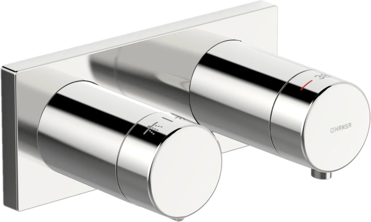 HansaLIVING Wannen- und Brausearmatur Hansamatrix Fertigmontageset für Wanne/Brause 4453 Rosette eckig DN15 Chrom HansaLIVING Wannen- und Brausearmatur Hansamatrix Fertigmontageset für Wanne/Brause 4453 Rosette eckig DN15 Chrom