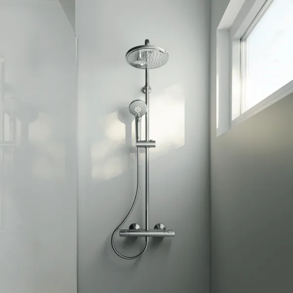 Ideal Standard Ceratherm T25 Duschsystem mit Brausethermostat Chrom Ideal Standard Ceratherm T25 Duschsystem mit Brausethermostat Chrom