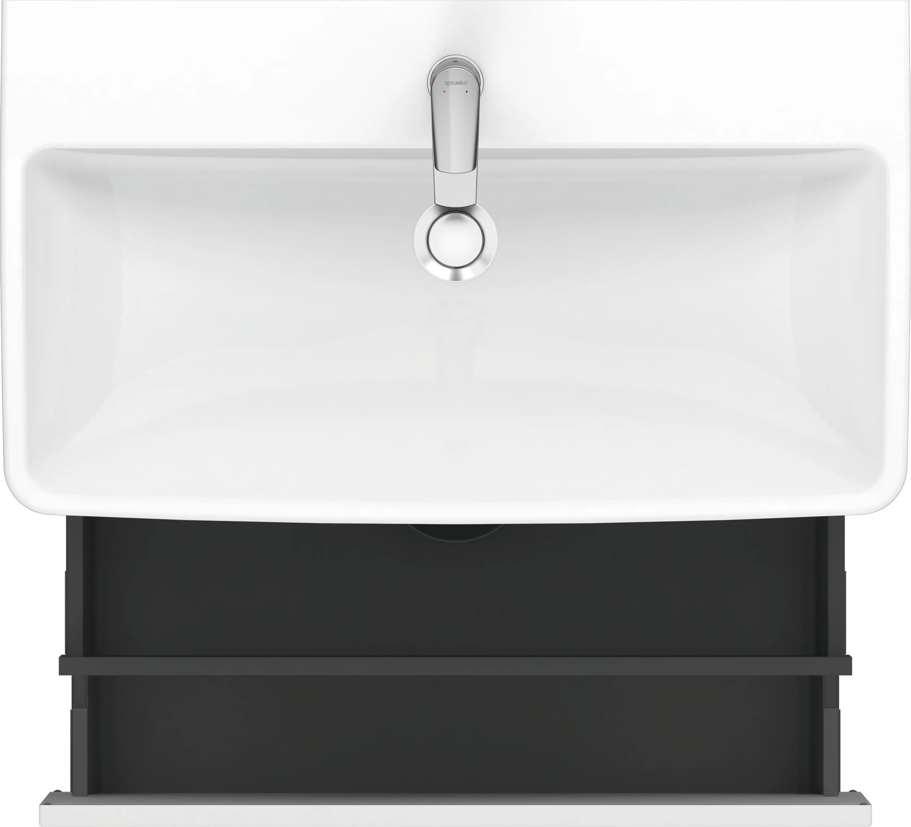 Duravit Waschtischunterschrank wandhängend „No.1“ 74 × 47,8 × 42,6 cm in Beton Matt Duravit Waschtischunterschrank wandhängend „No.1“ 74 × 47,8 × 42,6 cm in Beton Matt