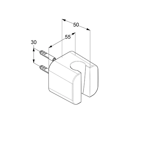 Kludi A-QA Wand-Brausehalter chrom Kludi A-QA Wand-Brausehalter chrom