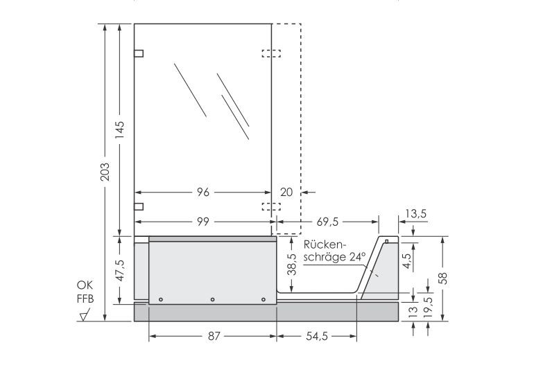 repaBAD Duschbadewanne rechts, Ecke „Easy-In“ 180 cm repaBAD Duschbadewanne rechts, Ecke „Easy-In“ 180 cm