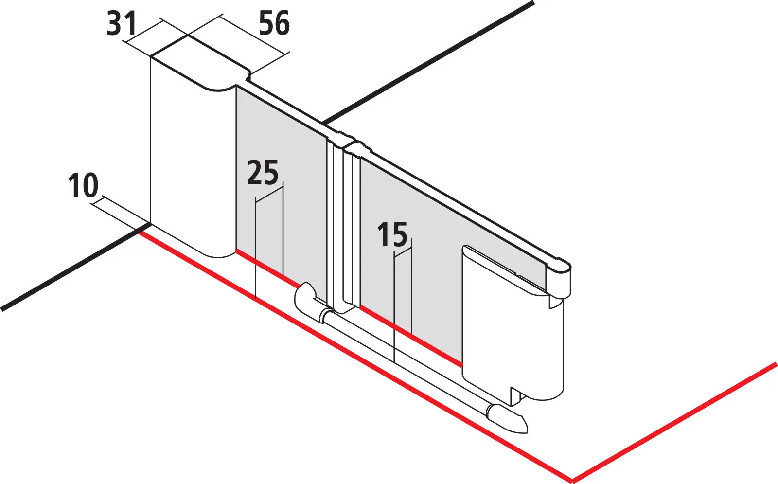 PASA XP PX1FR Pendeltür 1-flügelig und Festfeld rechts, für Ecke, Höhe 1850 mm, Wanneneinbaumaß 880-910 mm, Breitenverstellmaß 870-900 mm, Glasaußenkante 855-885 mm, Farbe Silber Mattglanz, Glas ESG Klar PASA XP PX1FR Pendeltür 1-flügelig und Festfeld rechts, für Ecke, Höhe 1850 mm, Wanneneinbaumaß 880-910 mm, Breitenverstellmaß 870-900 mm, Glasaußenkante 855-885 mm, Farbe Silber Mattglanz, Glas ESG Klar