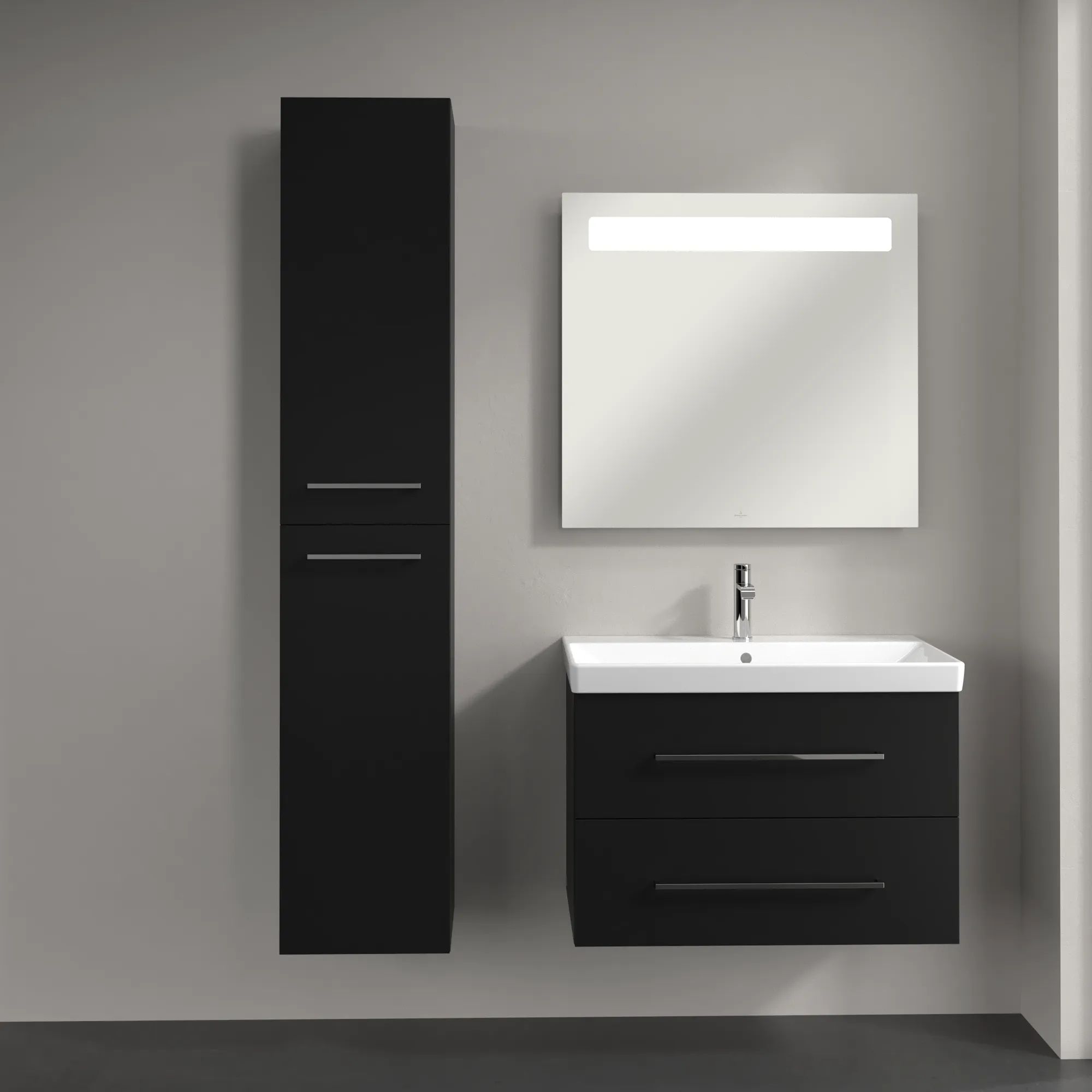 Villeroy & Boch Avento Hochschrank A89400, 350x1760x404mm, links angeschlagen Villeroy & Boch Avento Hochschrank A89400, 350x1760x404mm, links angeschlagen