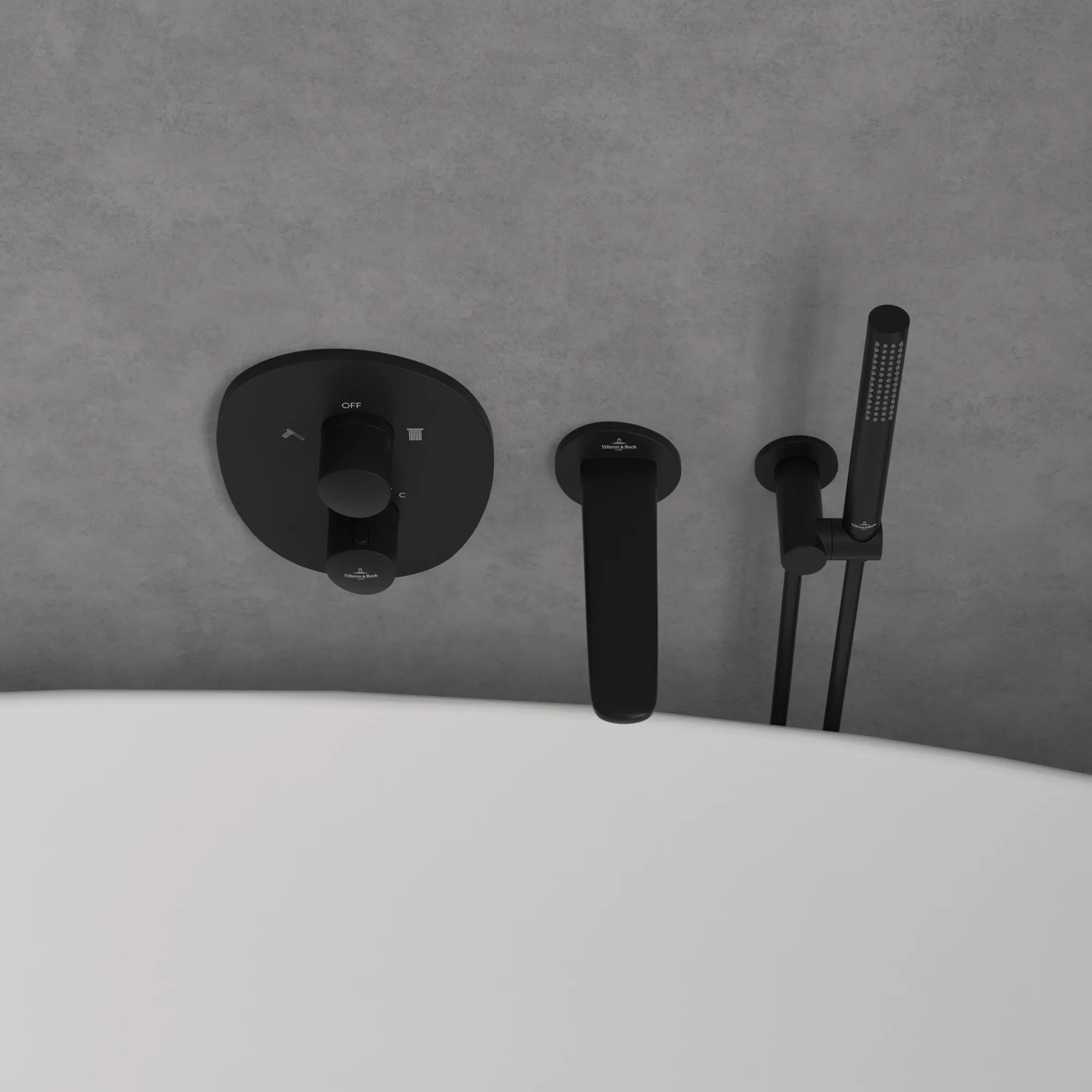 Einhand-Unterputz-Armatur „Antao“ 22,1 cm in Matt Black Einhand-Unterputz-Armatur „Antao“ 22,1 cm in Matt Black