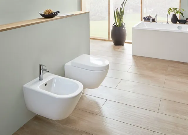 Wand-Tiefspül-WC DirectFlush „Subway 2.0“ 37 × 36,5 × 56 cm, ohne Spülrand, Abgang waagerecht