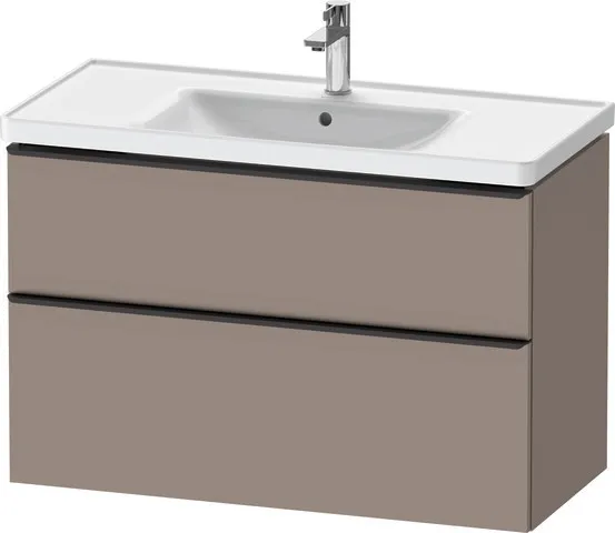 Duravit Waschtischunterschrank wandhängend „D-Neo“ 98,4 × 62,5 × 45,2 cm in Basalt Matt