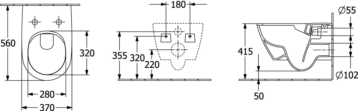 Set Wand-Tiefspül-WC DirectFlush „Subway 2.0“ 37 × 36,5 × 56 cm ohne Spülrand, Abgang waagerecht mit Villeroy & Boch WC-Sitz „Subway 2.0“ inkl. Deckel 35,9 × 45,9 × 6 cm ,, Quick Release, Soft Closing Set Wand-Tiefspül-WC DirectFlush „Subway 2.0“ 37 × 36,5 × 56 cm ohne Spülrand, Abgang waagerecht mit Villeroy & Boch WC-Sitz „Subway 2.0“ inkl. Deckel 35,9 × 45,9 × 6 cm ,, Quick Release, Soft Closing
