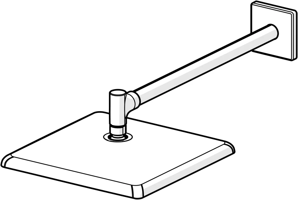 HansaAURELIA Kopfbrause HansaAURELIA 4726 1-strahlig 250x250 mm Chrom