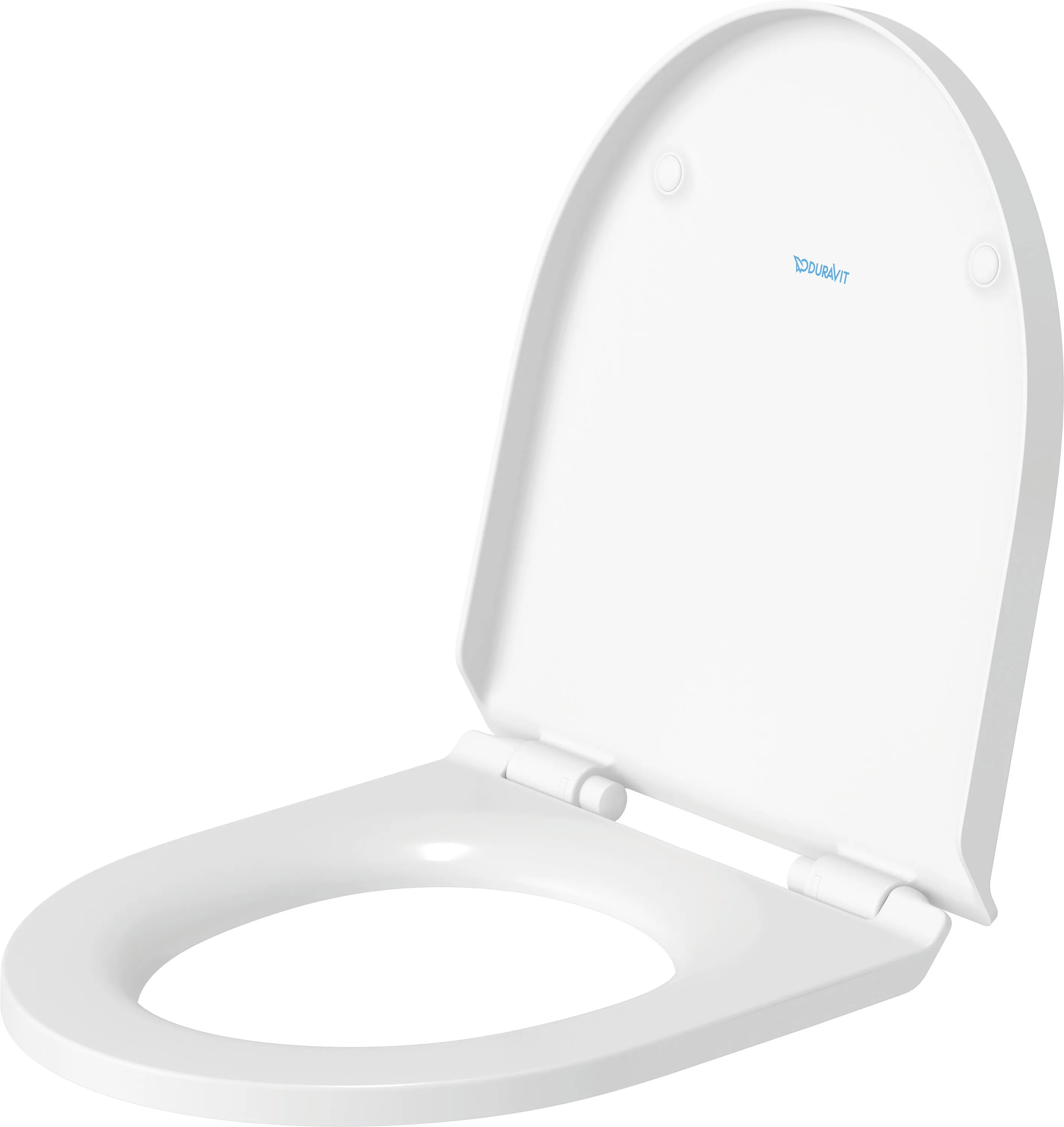 Duravit WC-Sitz Compact „No.1“ 36,9 × 43,3 × 4,2 cm in, Soft Closing, Scharniere Edelstahl