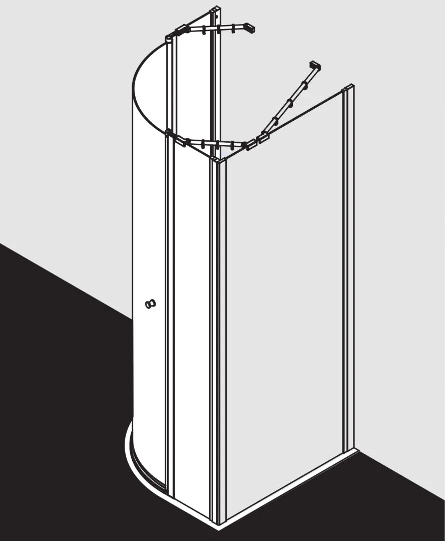 Kermi Duschdesign IBIZA 2000 Viertelkreis-Duschkabine I2 S1R/L, links Anschlag Kermi Duschdesign IBIZA 2000 Viertelkreis-Duschkabine I2 S1R/L, links Anschlag