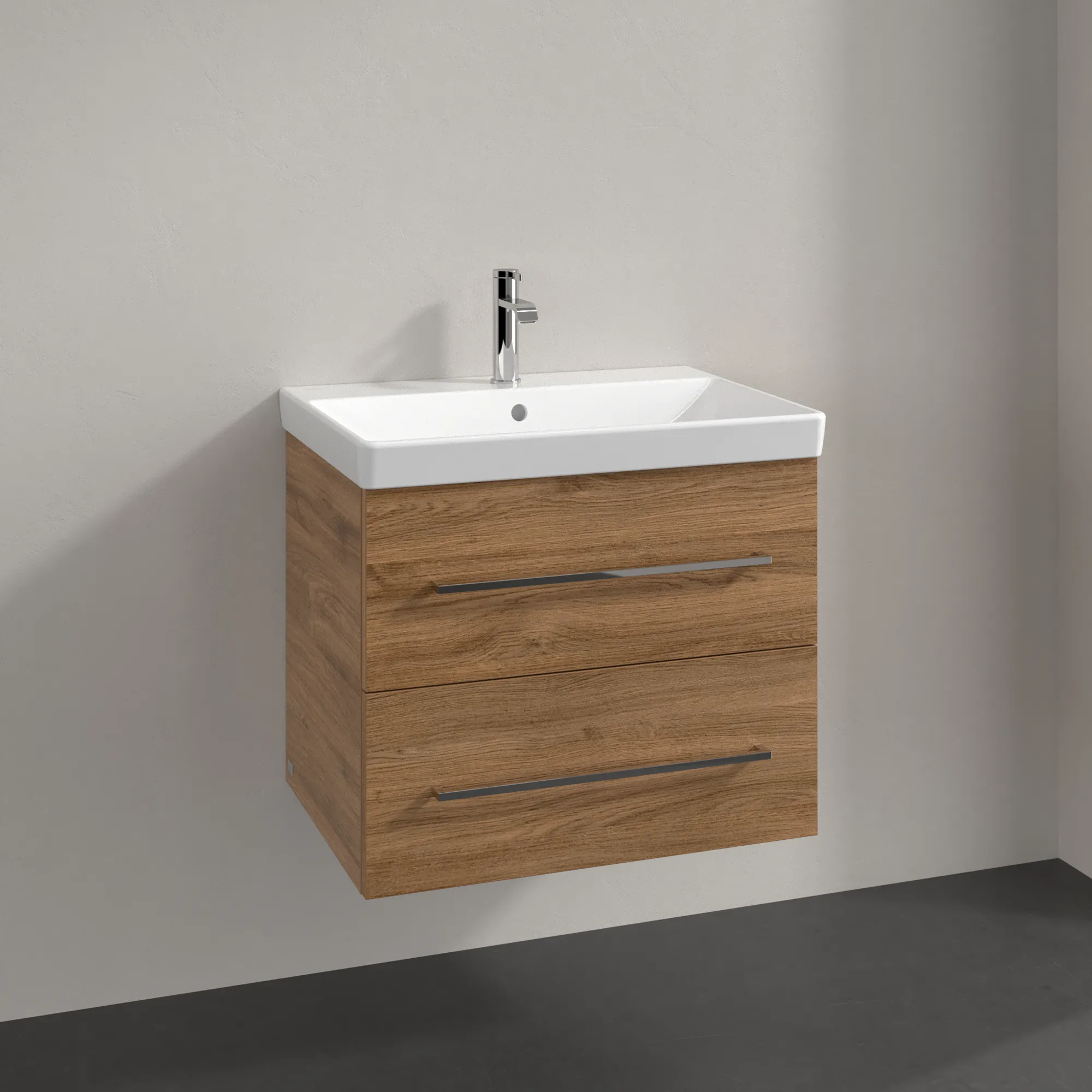Villeroy & Boch Waschtischunterschrank „Avento“ für Schrankwaschtisch 630 × 514 × 452 mm Kansas Oak, Soft Closing