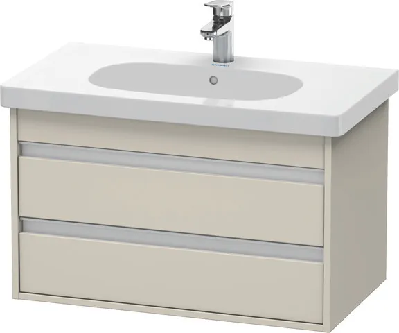 Duravit Waschtischunterschrank wandhängend „Ketho“ 80 × 48 × 45,5 cm Taupe Matt