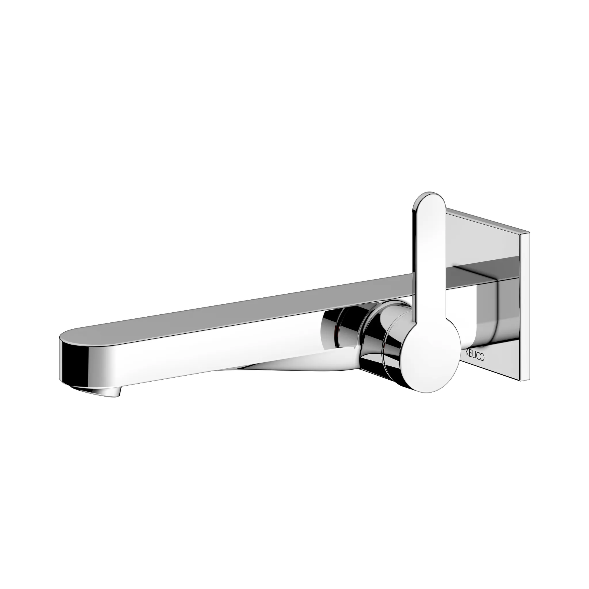 KEUCO IXMO Einhebel-Waschtischmischer Unterputz 1 Loch IXMO Flat für Wandmontage, eckig Ausladung 225 mm/IXMO Flat verchromt