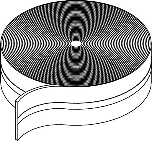 Randdämmstreifen, Länge 25 m, Breite 160 mm, Stärke 8 mm